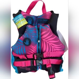 Body Glove Girls USCG Approved Life Jacket Vest (One Size 33-55 lbs)
